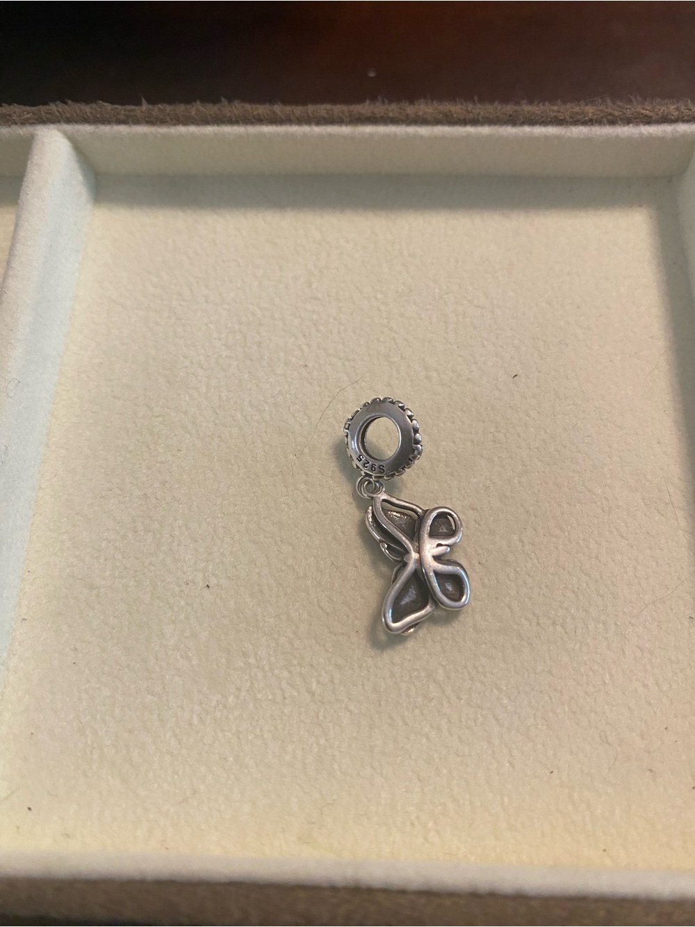 Linx Sterling Silver Blue & Pink Butterfly Charm - Picture 2 of 3